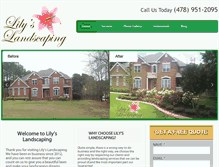 Tablet Screenshot of lilyslandscaping.com